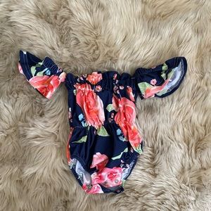 Latham Grey Bubble Romper